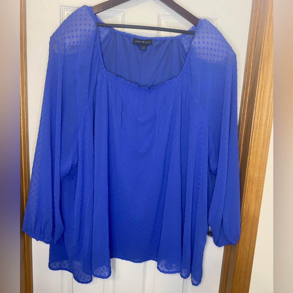 Lane Bryant long sleeved blouse, size 34/36.